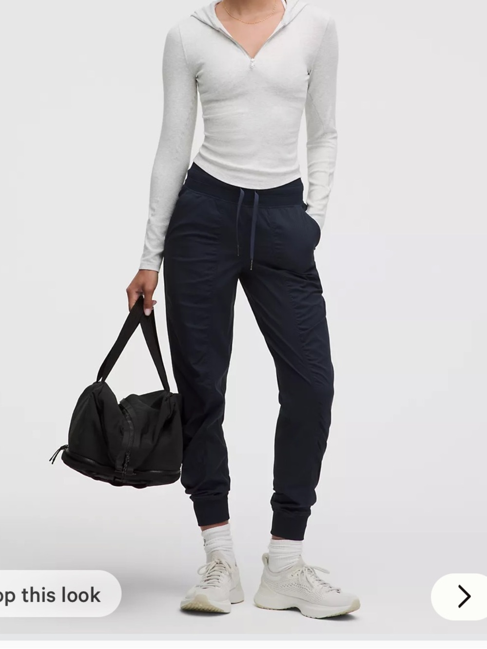 lululemon sz 8 dance studio jogger black athleisure loungewear gorpcore classic